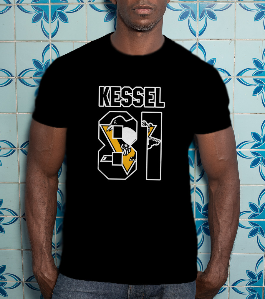 Kessel 81 Pittsburgh Penguins NHL Hockey Player Graphic With Team T-Shirt
