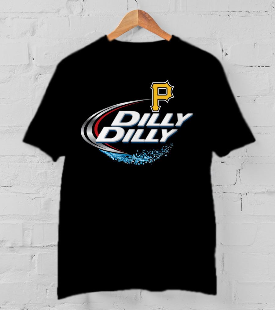 Pittsburgh Pirates Dilly Dilly Sports Logo Ripple Effect T-Shirt