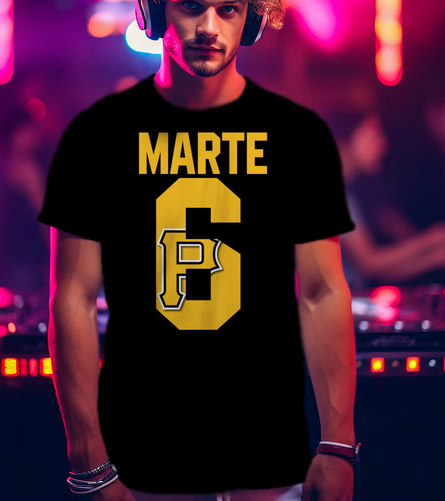 Pittsburgh Pirates Marte Number 6 P T-Shirt