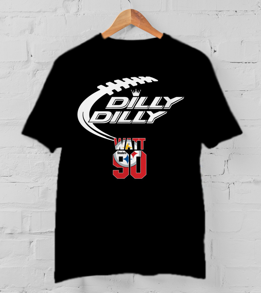 Pittsburgh Steelers T.j. Watt 90 Dilly Dilly Football T-Shirt
