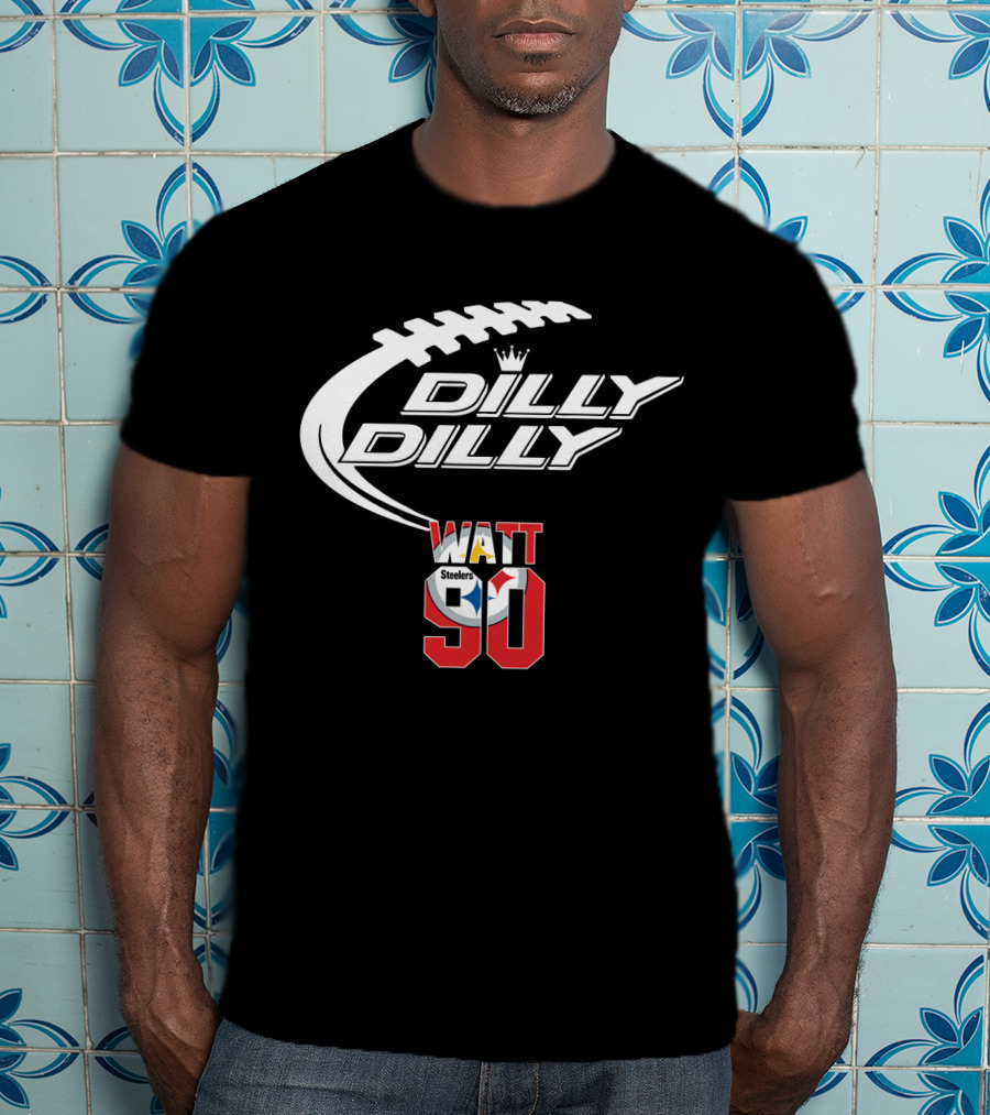 Pittsburgh Steelers T.j. Watt 90 Dilly Dilly Football T-Shirt