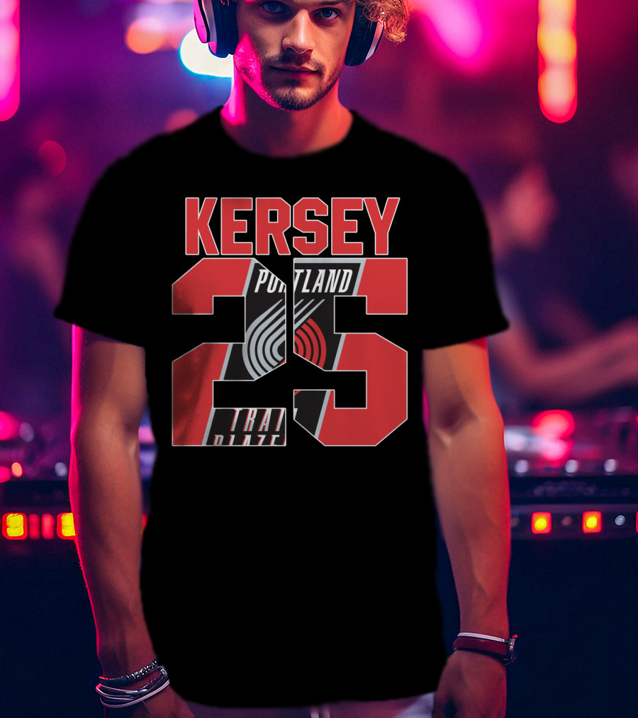 Portland Trail Blazers Kersey 25 Nba Jersey T-Shirt
