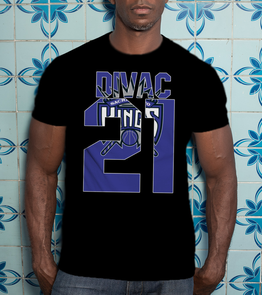Sacramento Kings Vlade Divac 21 Nba Basketball T-Shirt