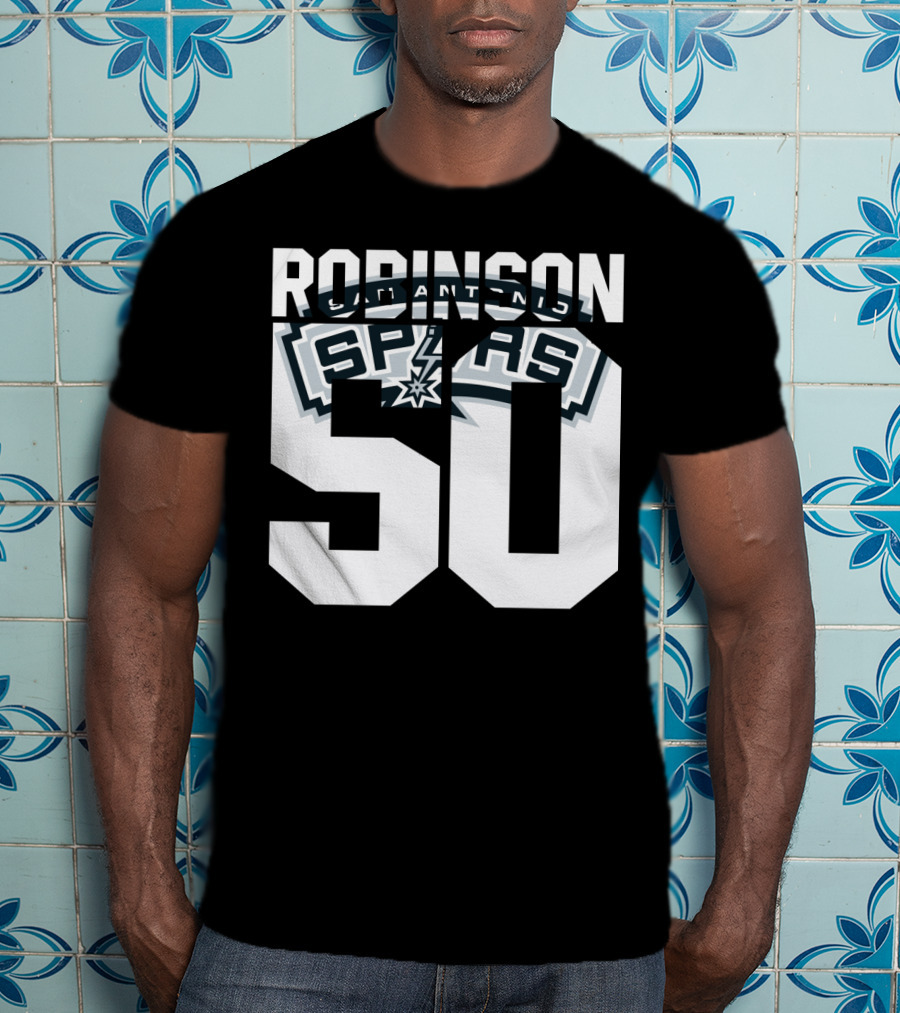 David Robinson 50 San Antonio Spurs Nba T-Shirt