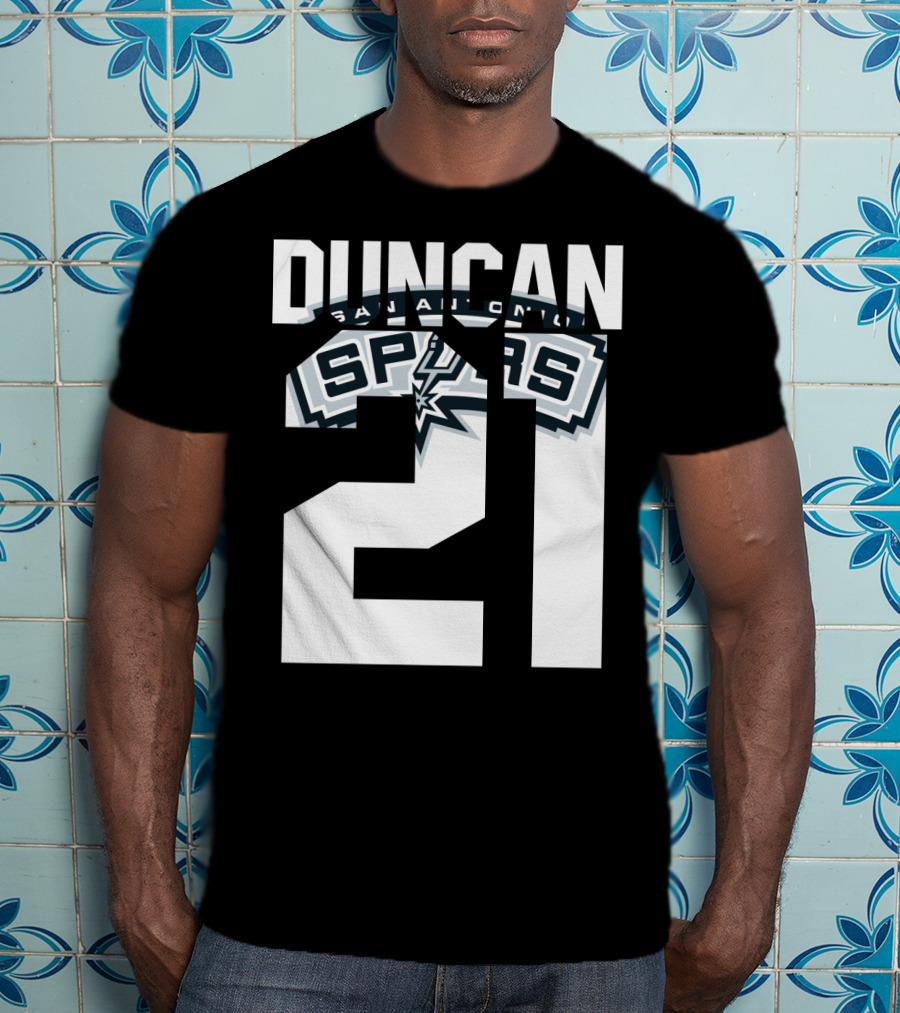 San Antonio Spurs Duncan 21 Nba T-Shirt