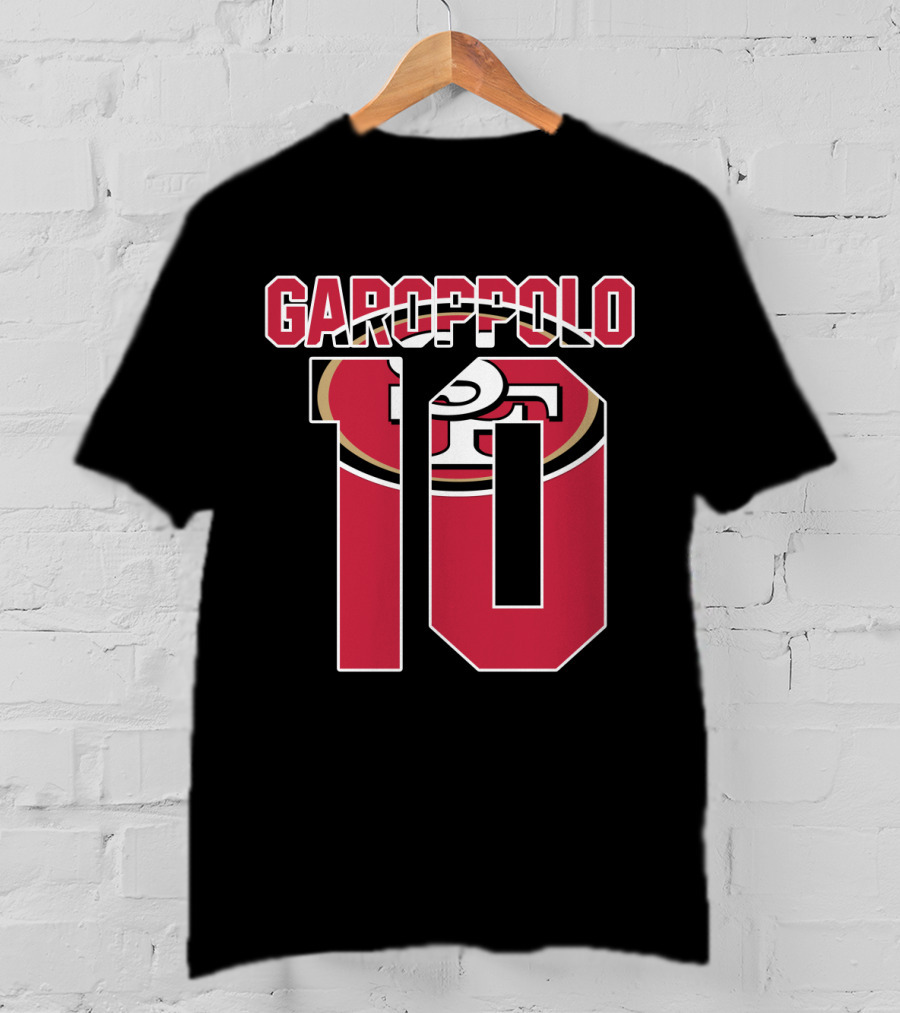 Garoppolo 10 San Francisco 49ers Logo Player Jersey T-Shirt