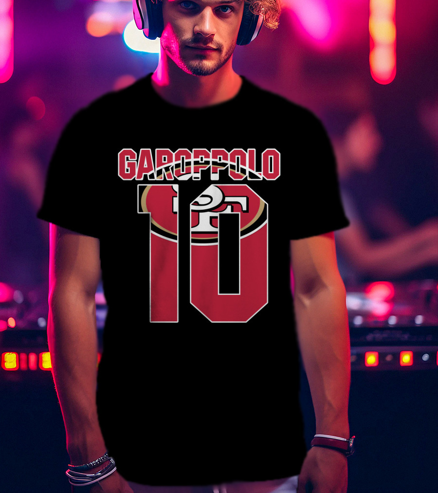 Garoppolo 10 San Francisco 49ers Logo Player Jersey T-Shirt