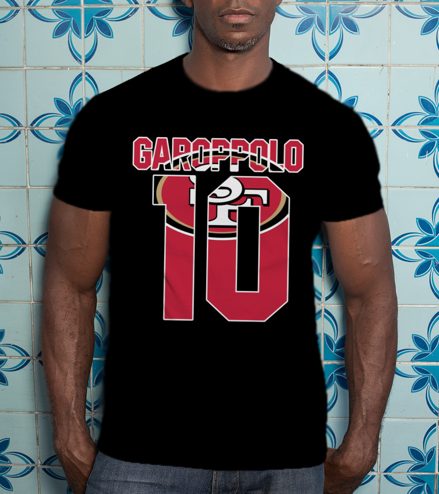 Garoppolo 10 San Francisco 49ers Logo Player Jersey T-Shirt