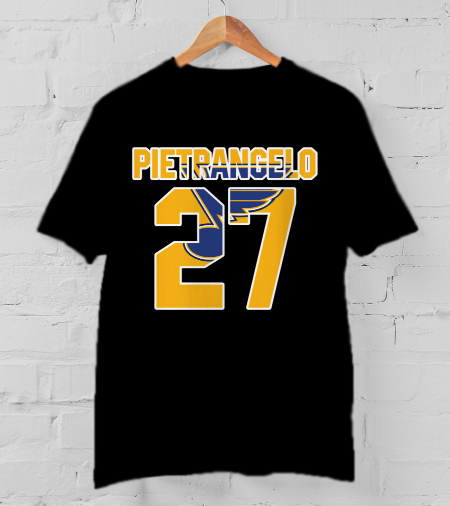 Pietrangelo 27 St Louis Blues NHL Hockey Player Jersey T-Shirt