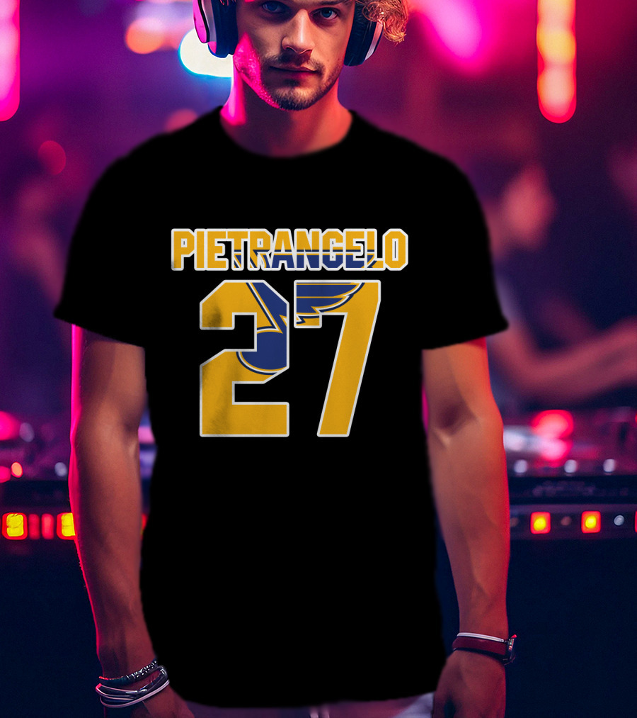 Pietrangelo 27 St Louis Blues NHL Hockey Player Jersey T-Shirt