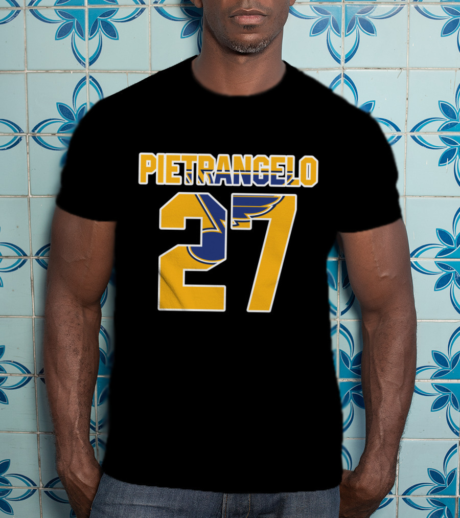 Pietrangelo 27 St Louis Blues NHL Hockey Player Jersey T-Shirt