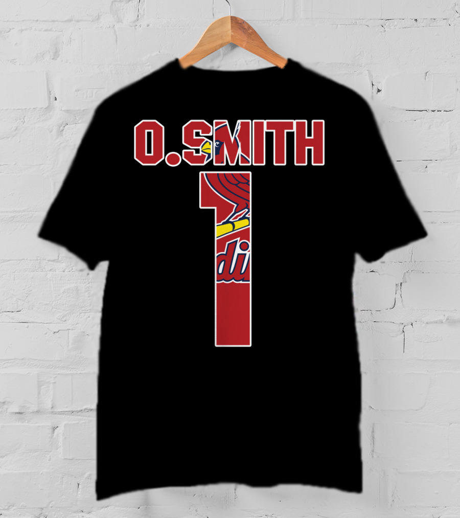 O. Smith 1 St. Louis Cardinals Jersey T-Shirt