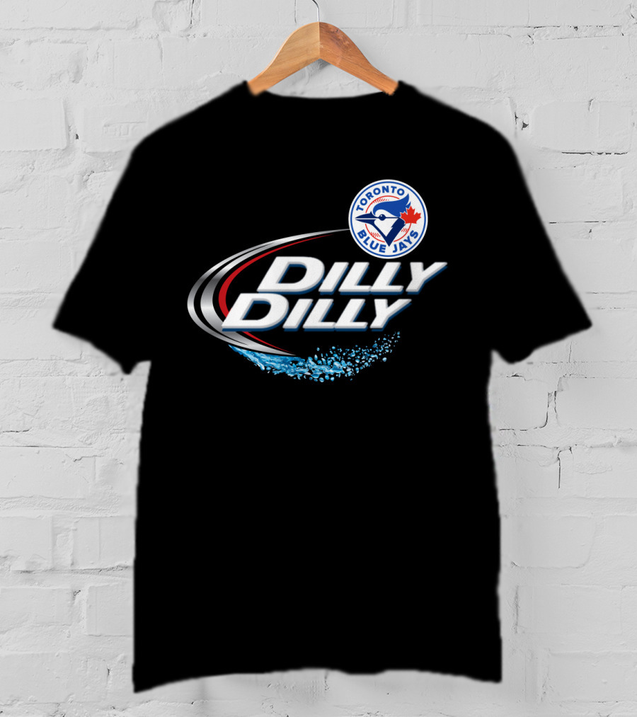Toronto Blue Jays Dilly Dilly Logo With Blue Jay And Maple Leaf T-Shirt
