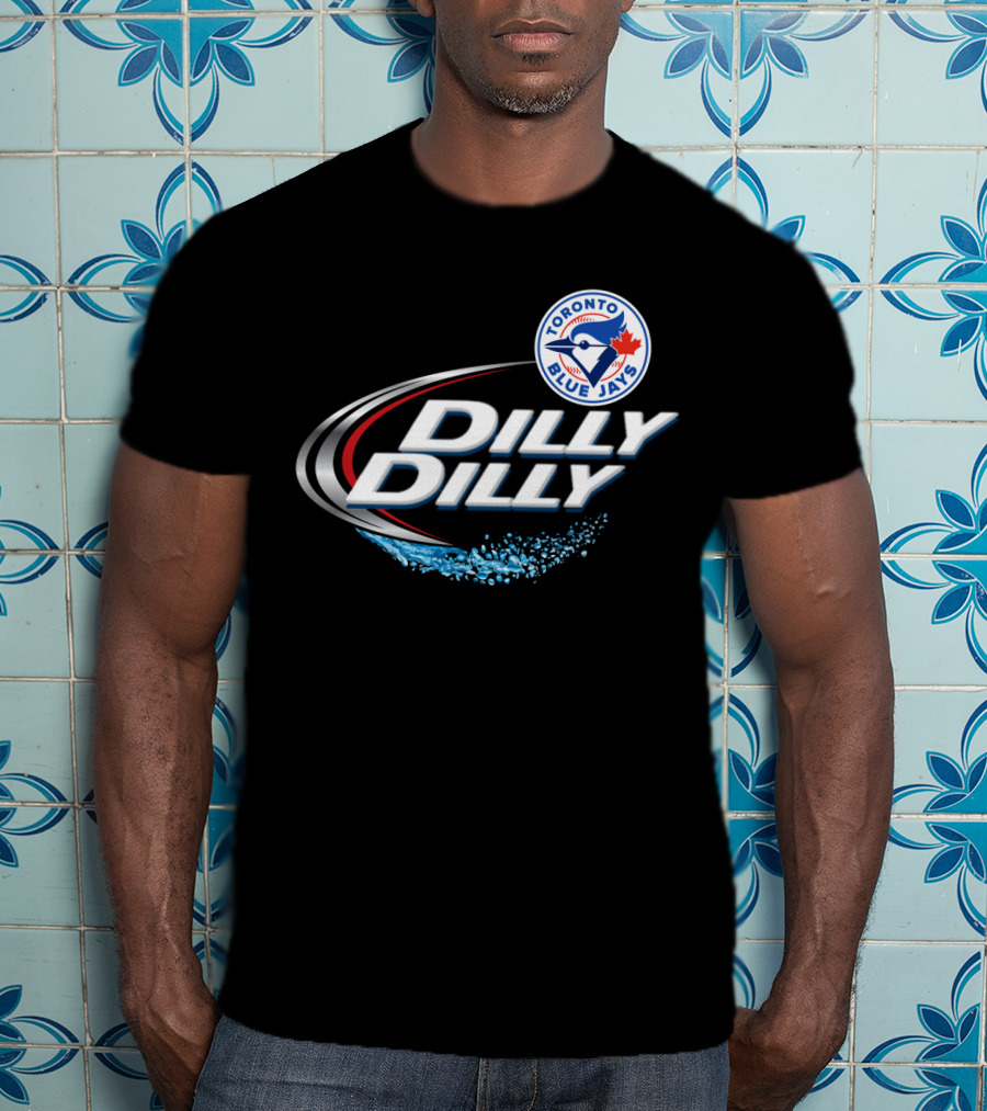 Toronto Blue Jays Dilly Dilly Logo With Blue Jay And Maple Leaf T-Shirt