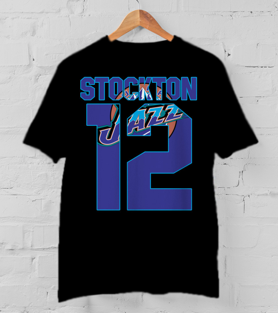 Stockton 12 Utah Jazz Nba T-Shirt