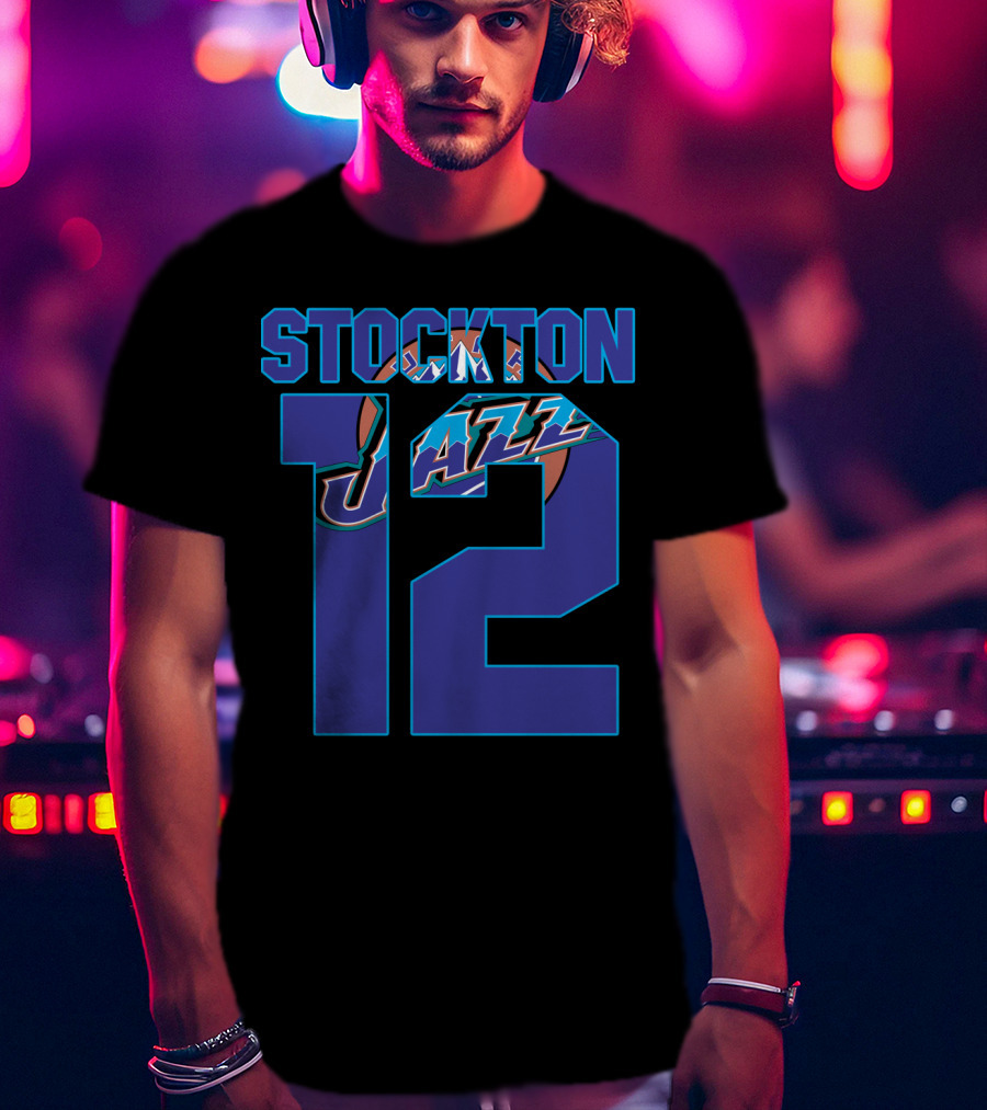 Stockton 12 Utah Jazz Nba T-Shirt