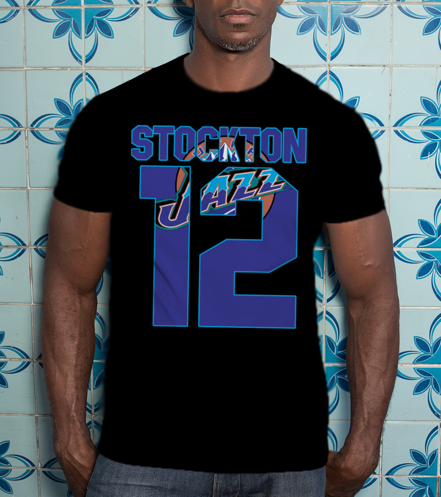 Stockton 12 Utah Jazz Nba T-Shirt