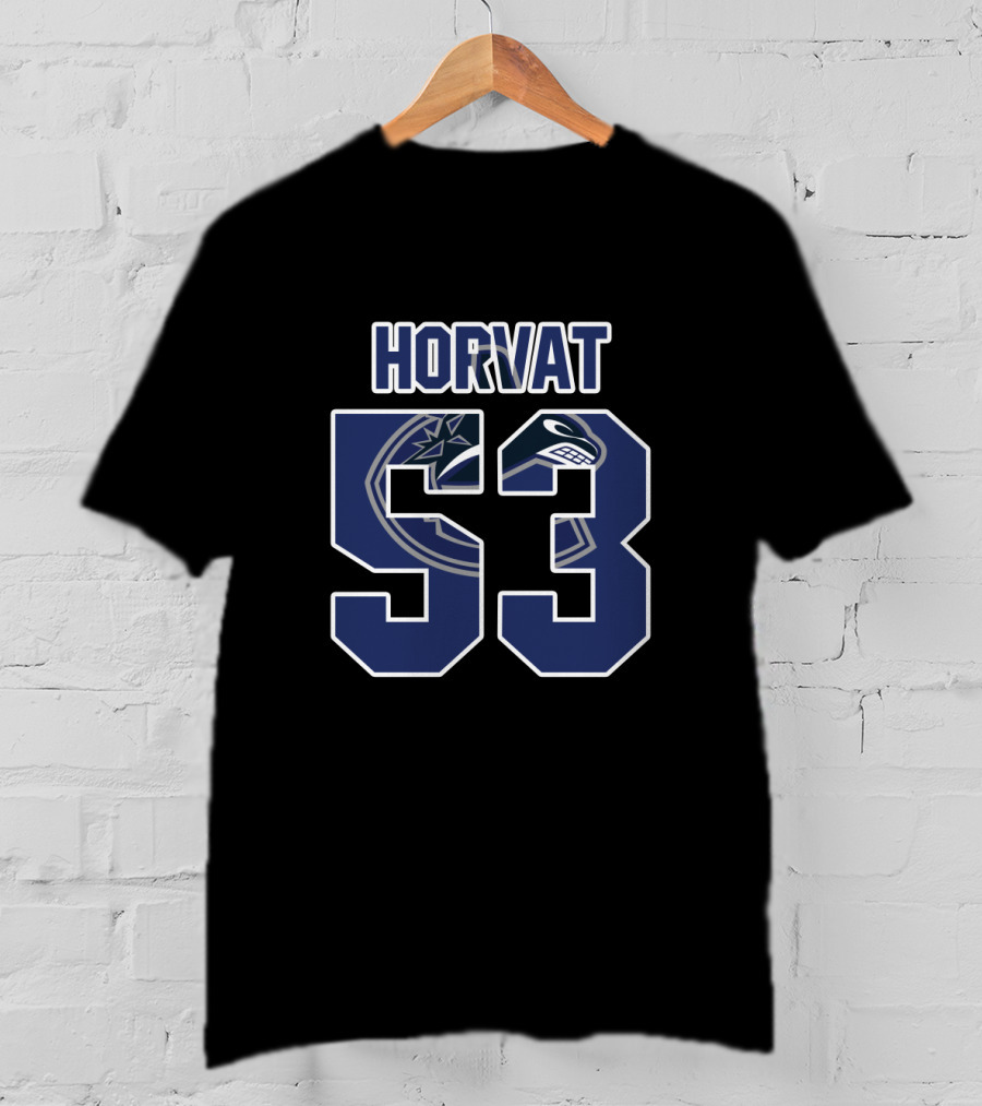 Vancouver Canucks Bo Horvat 53 NHL Hockey T-Shirt