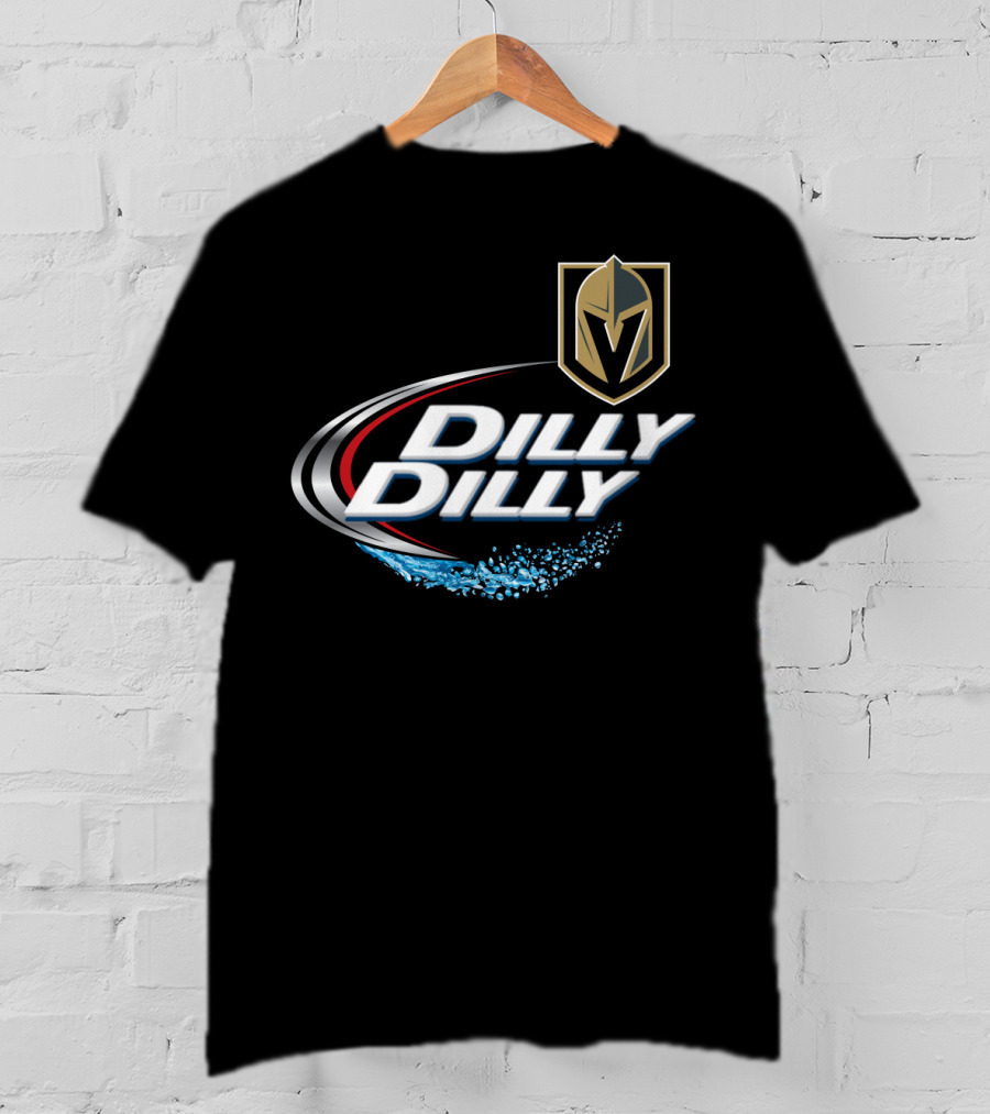 Vegas Golden Knights Dilly Dilly NHL Fan Logo Splash T-Shirt