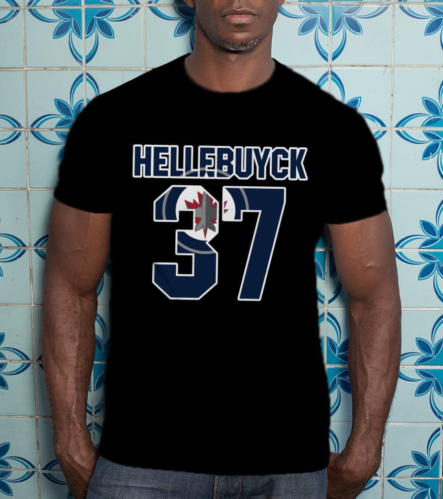 Connor Hellebuyck 37 Winnipeg Jets NHL Hockey T-Shirt