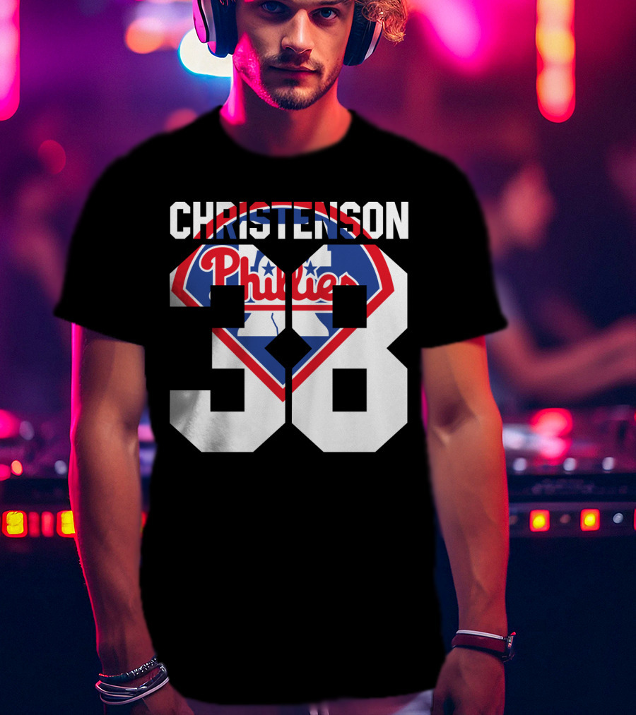 Christenson 38 Philadelphia Phillies 1981 Baseball T-Shirt