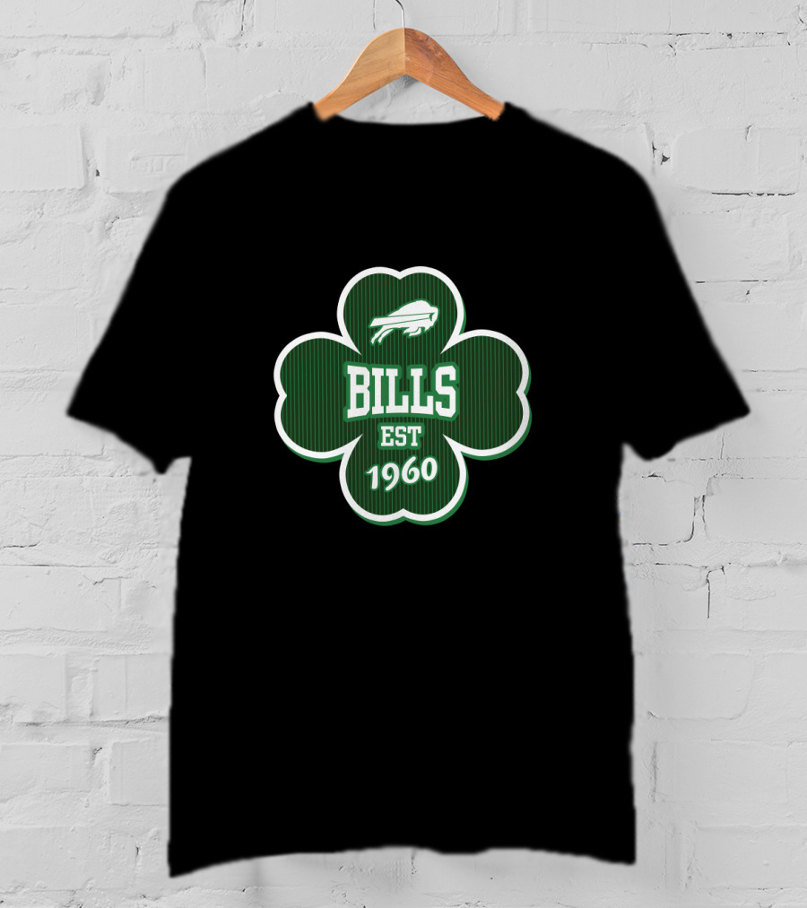 Buffalo Bills Shamrock Est 1960 Patrick's Day T-Shirt