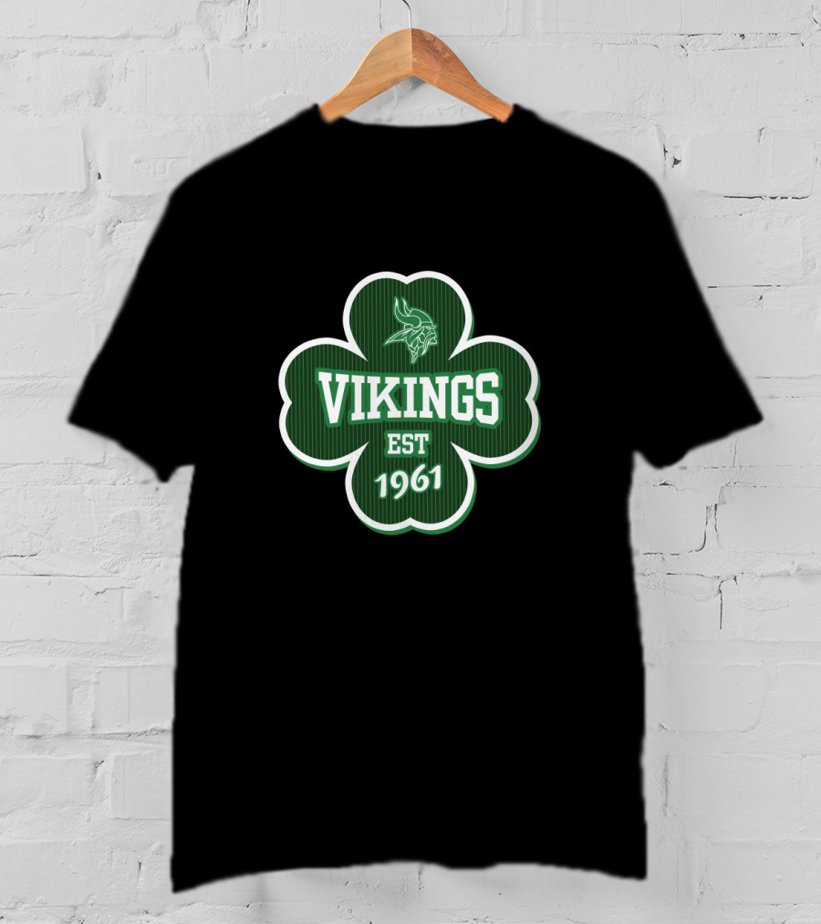 Minnesota Vikings Shamrock Est 1961 T-Shirt