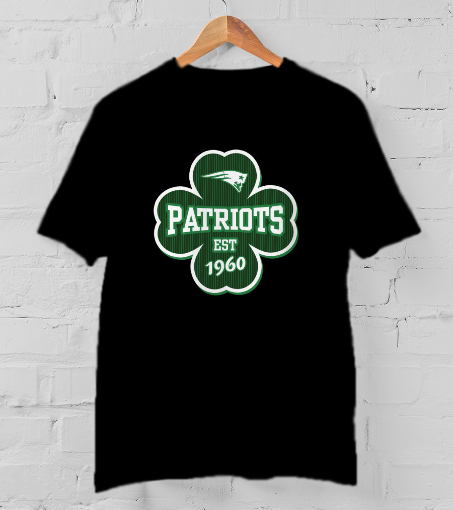 Patriots Est 1960 Four Leaf Clover T-Shirt