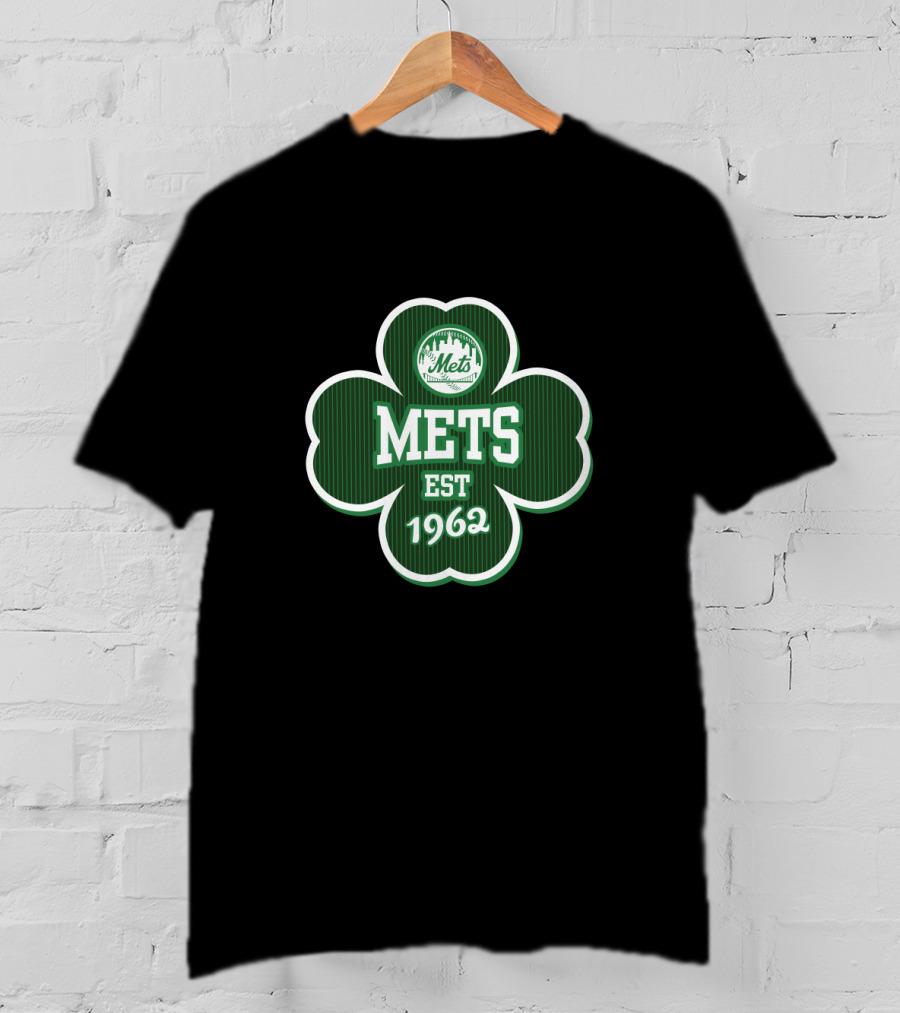 New York Mets EST 1962 St Patrick's Day Shamrock T-Shirt