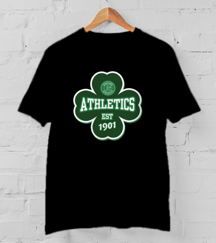 Athletics Oakland Shamrock St Patrick's Day Est 1901 T-Shirt