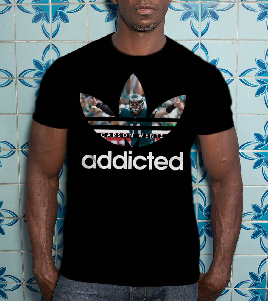Philadelphia Eagles Carson Wentz Addicted Nfl T-Shirt