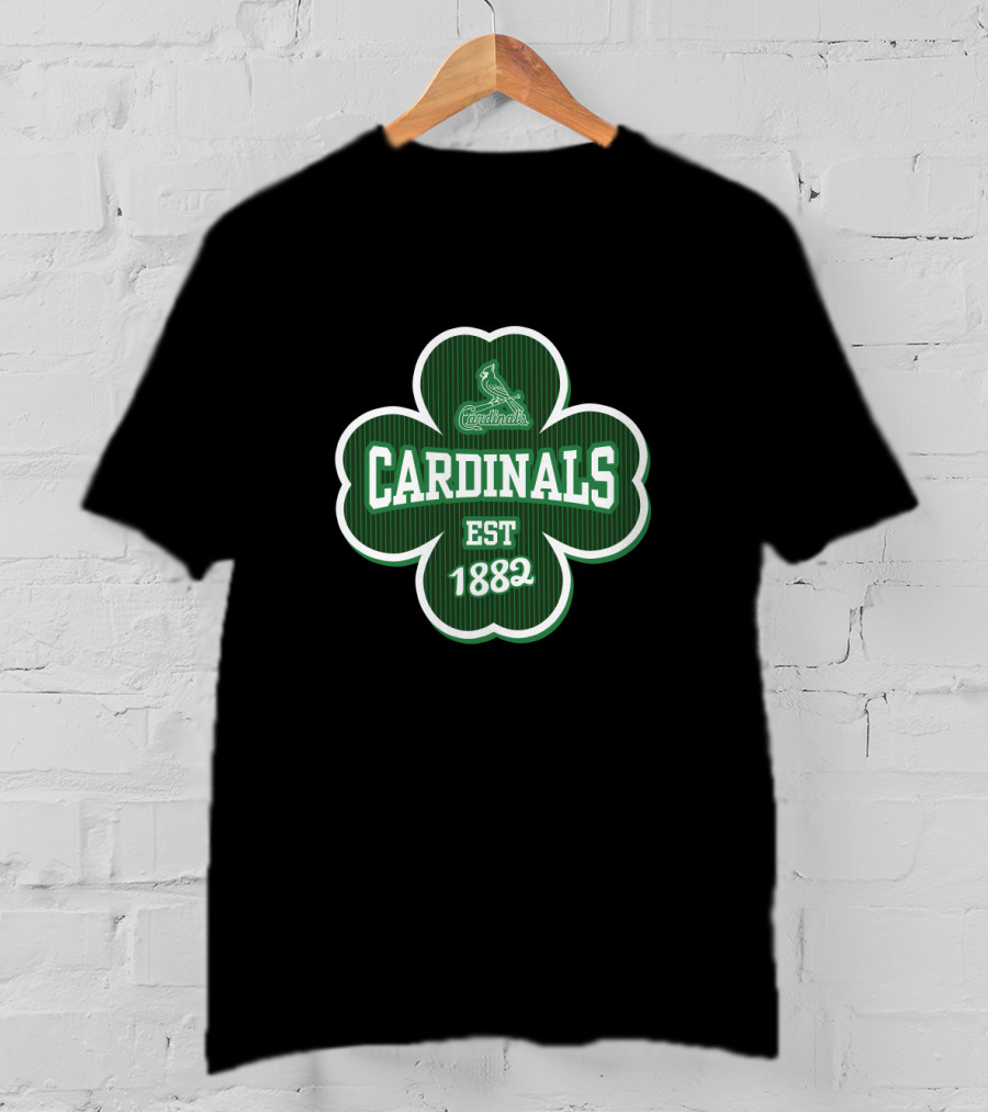 St Louis Cardinals Est 1882 Shamrock St Patrick's Day T-Shirt