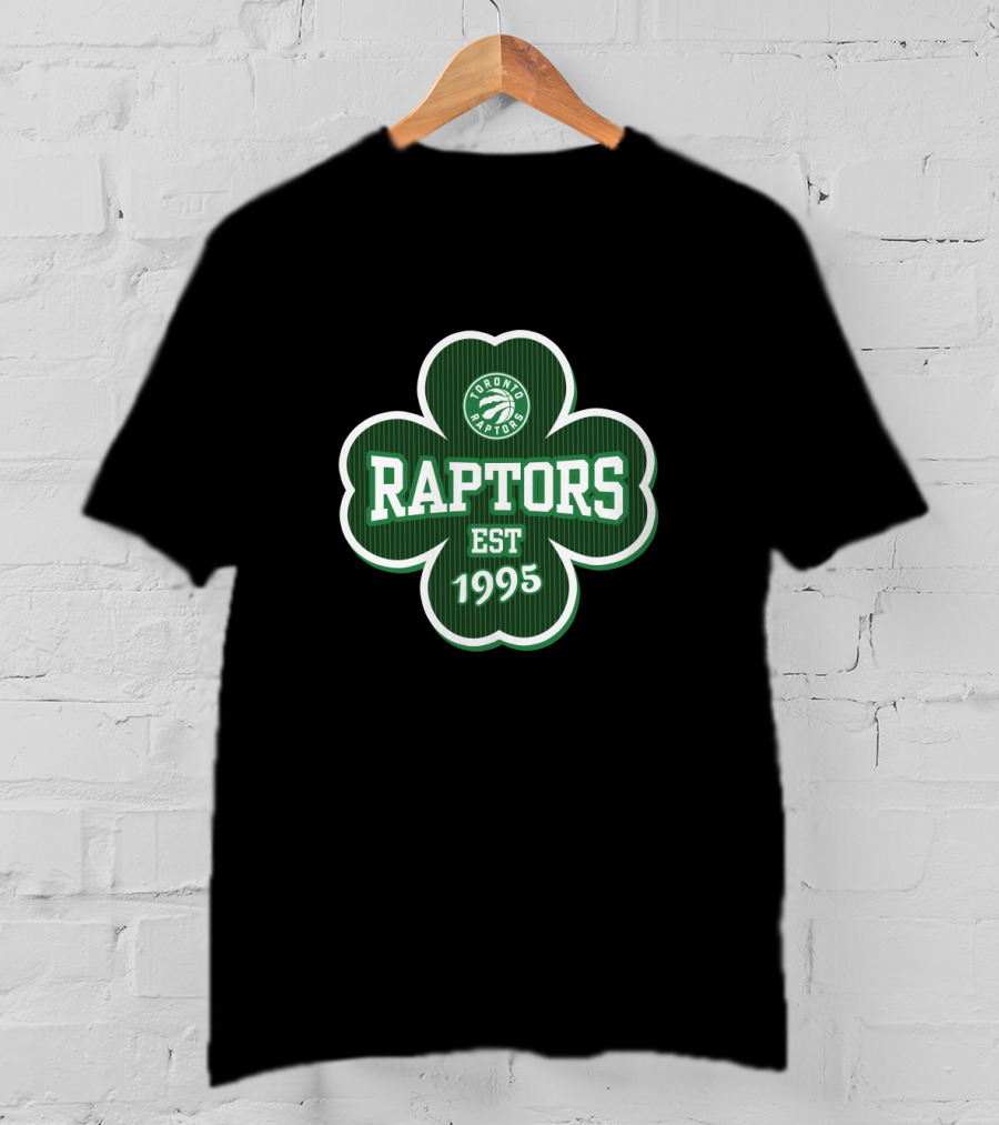 Toronto Raptors St Patrick's Day Shamrock Est 1995 T-Shirt