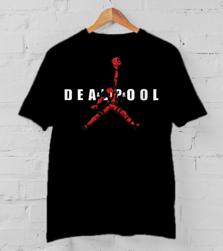 Deadpool Jumpman Parody Basketball T-Shirt