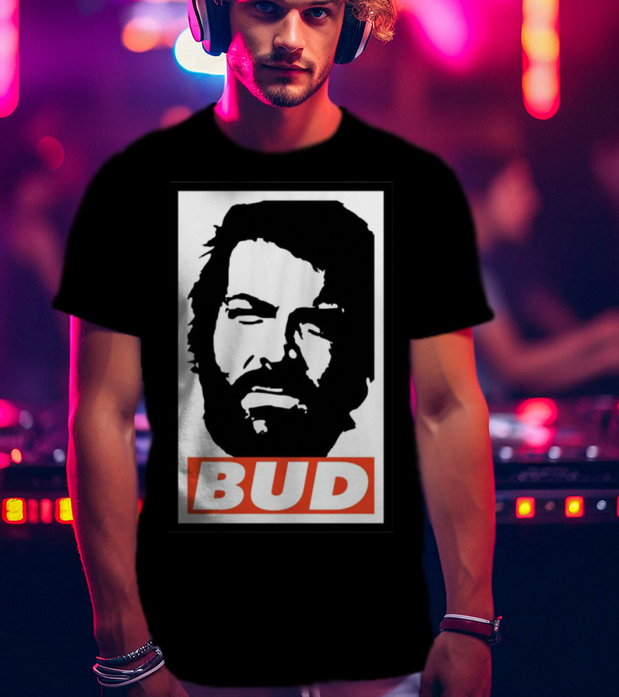 Bud Spencer Tribute Graphic Blockface T-Shirt