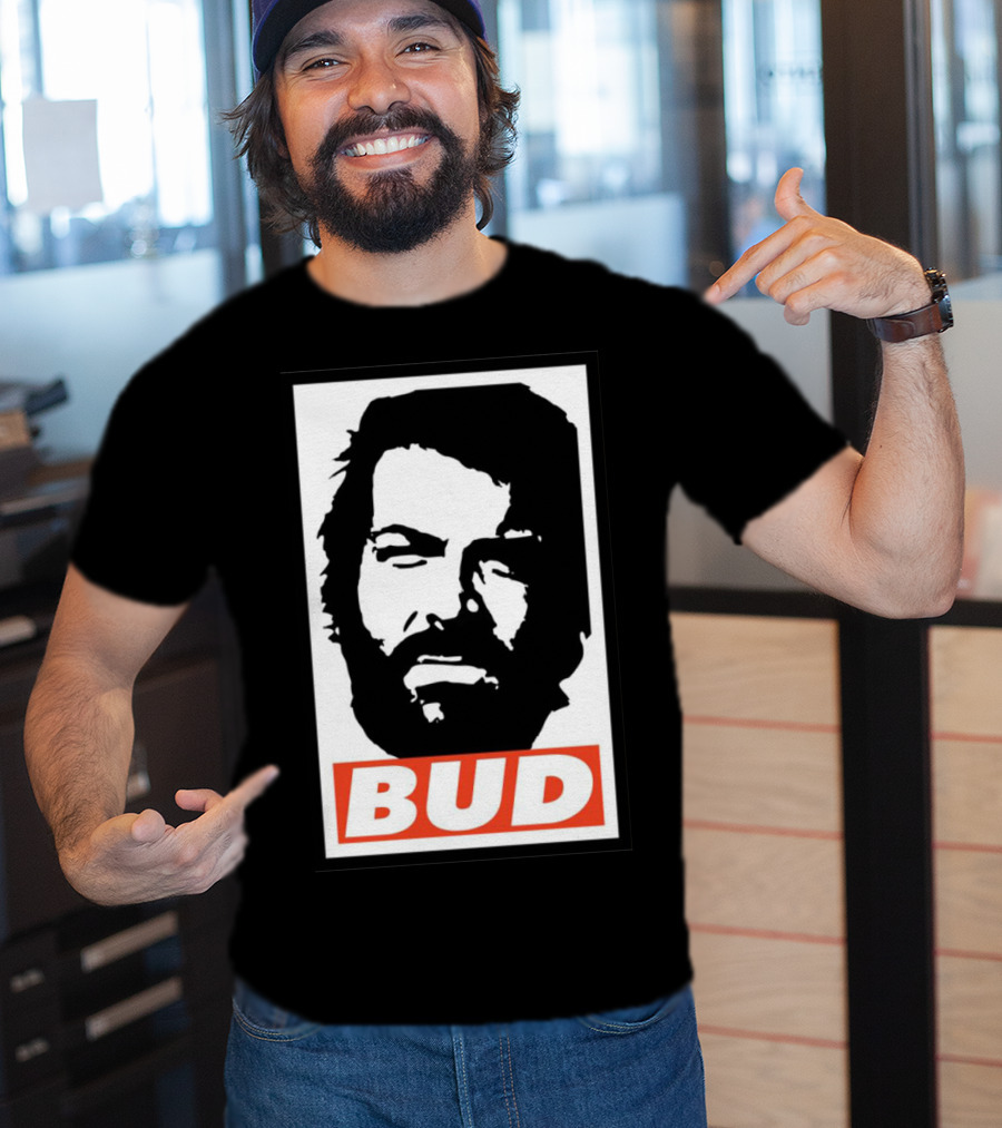 Bud Spencer Tribute Graphic Blockface T-Shirt