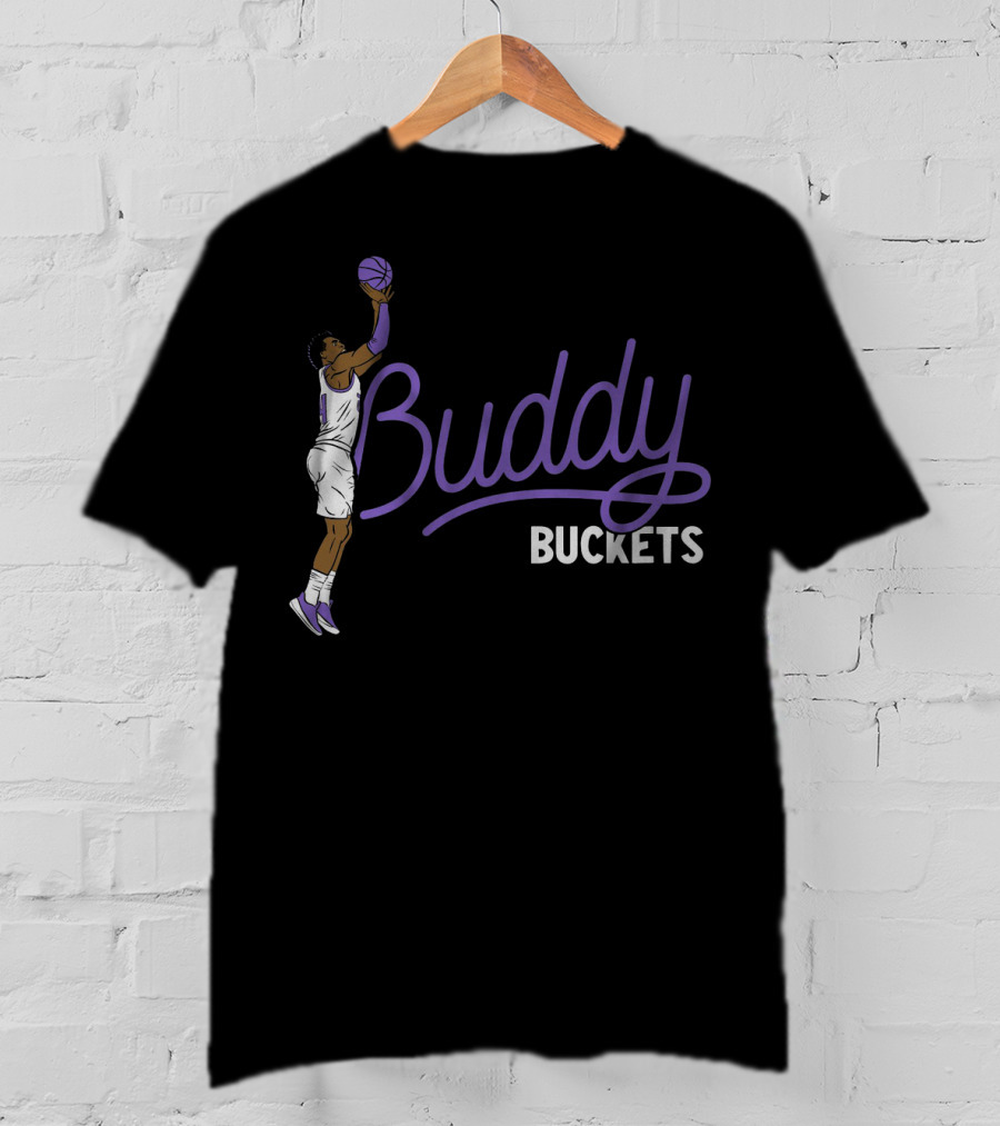 Buddy Buckets Basketball Player Jump Shot Iconic T-Shirt