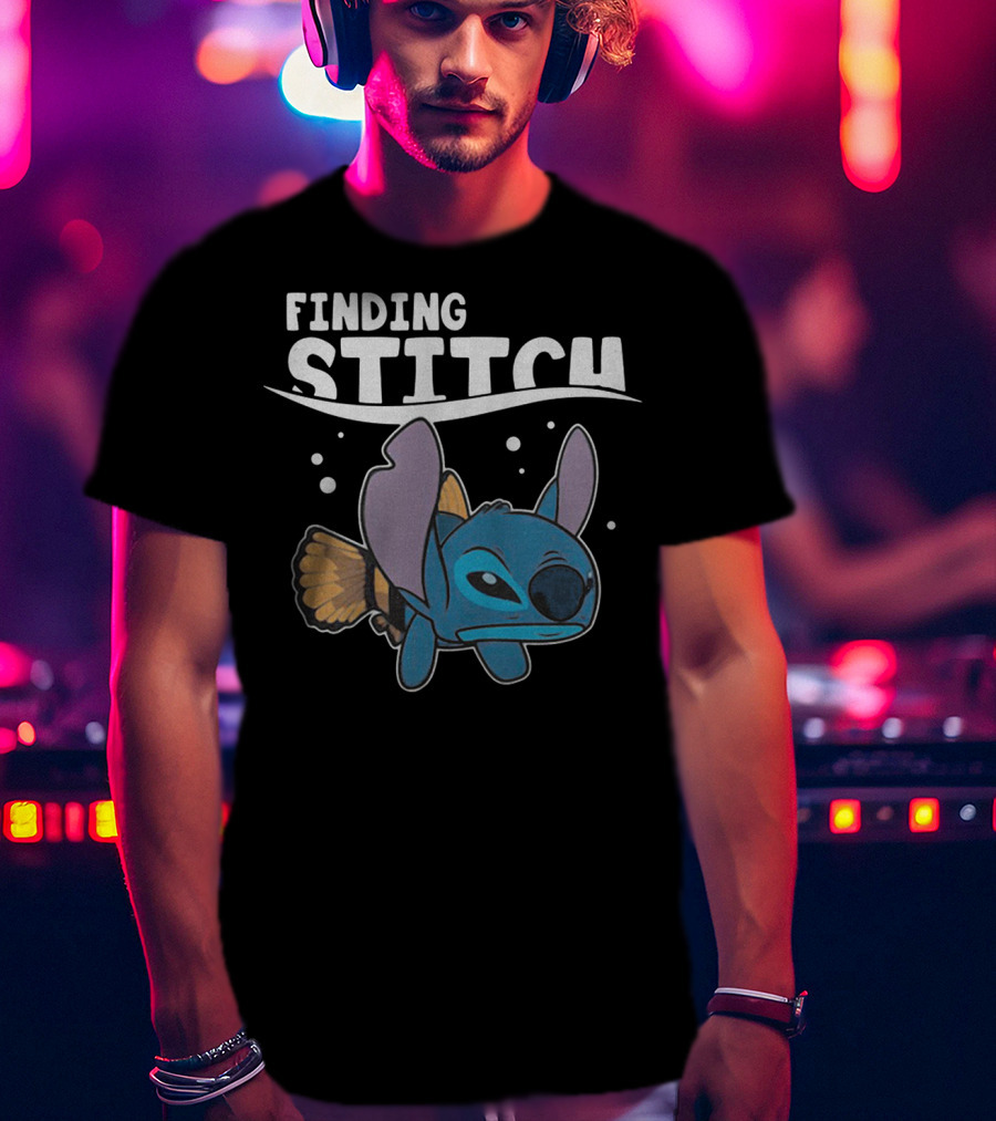 Finding Stitch Parody With Fish Imagery And Underwater T-Shirt