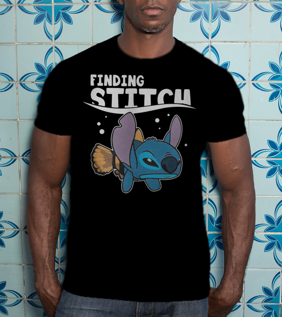Finding Stitch Parody With Fish Imagery And Underwater T-Shirt