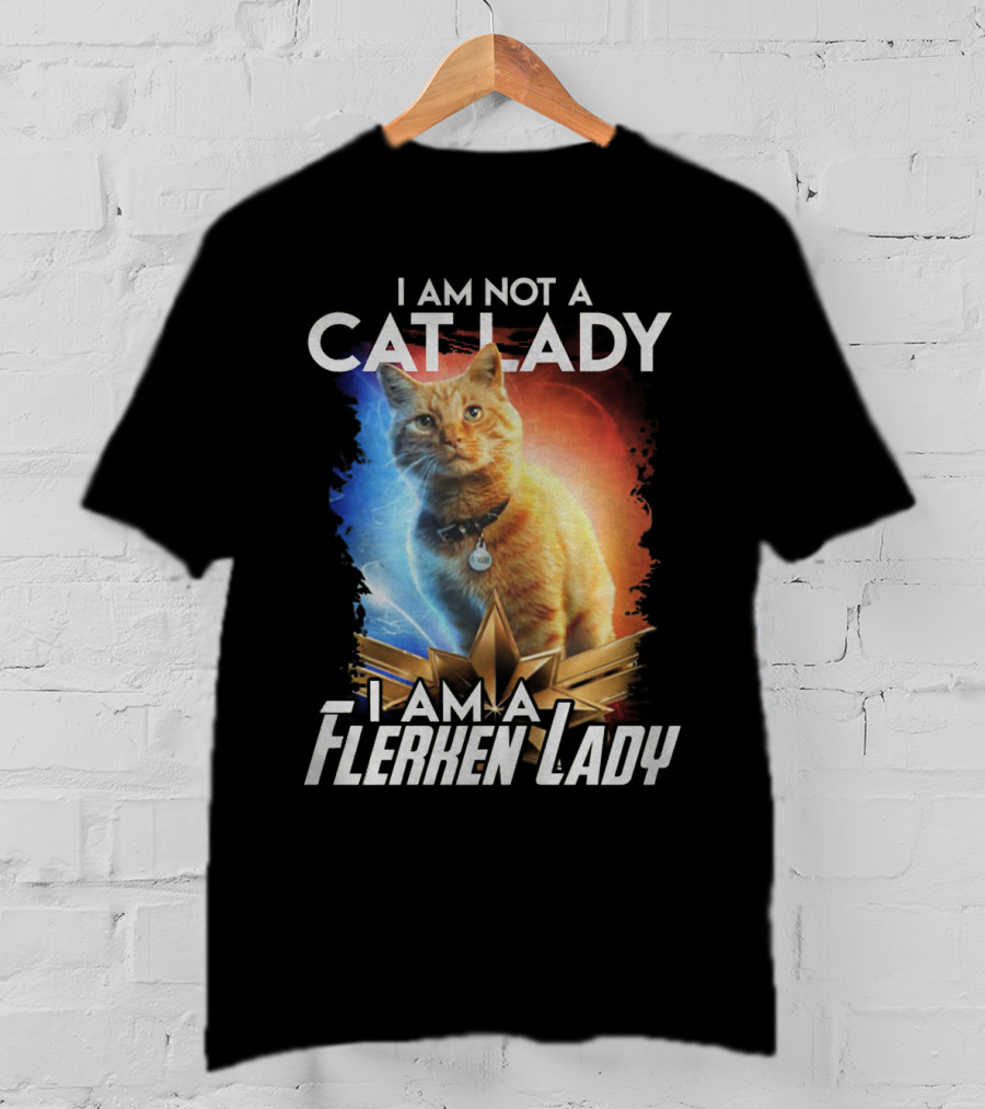 I Am Not A Cat Lady I Am A Flerken Lady Goose Cat T-Shirt