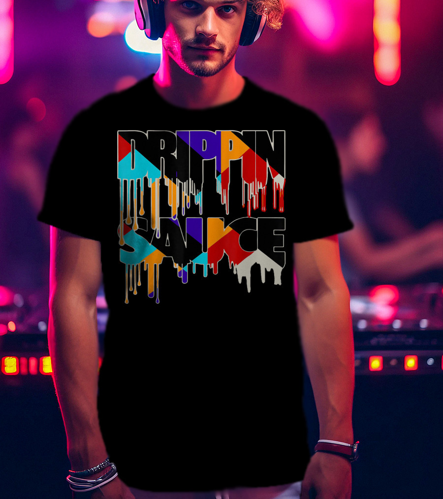 Jordan 9 Drippin Sauce Dream It Do It Bold Multicolor Drip T-Shirt