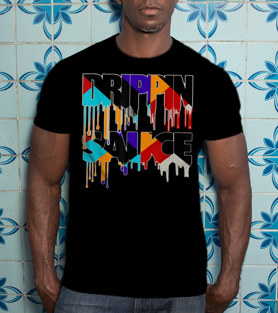 Jordan 9 Drippin Sauce Dream It Do It Bold Multicolor Drip T-Shirt