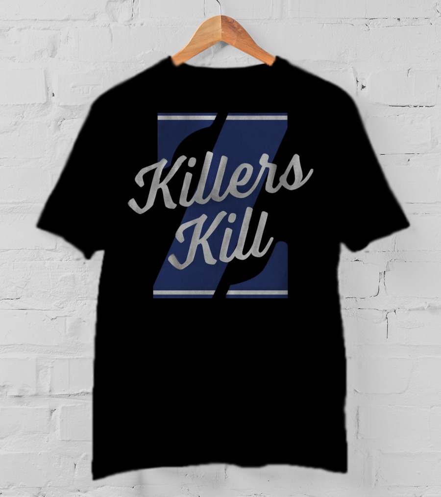 Killers Kill Navy Blue Letter Z Style T-Shirt