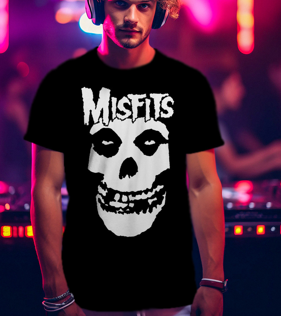 Misfits Fiend Skull Iconic Punk Rock Band T-Shirt