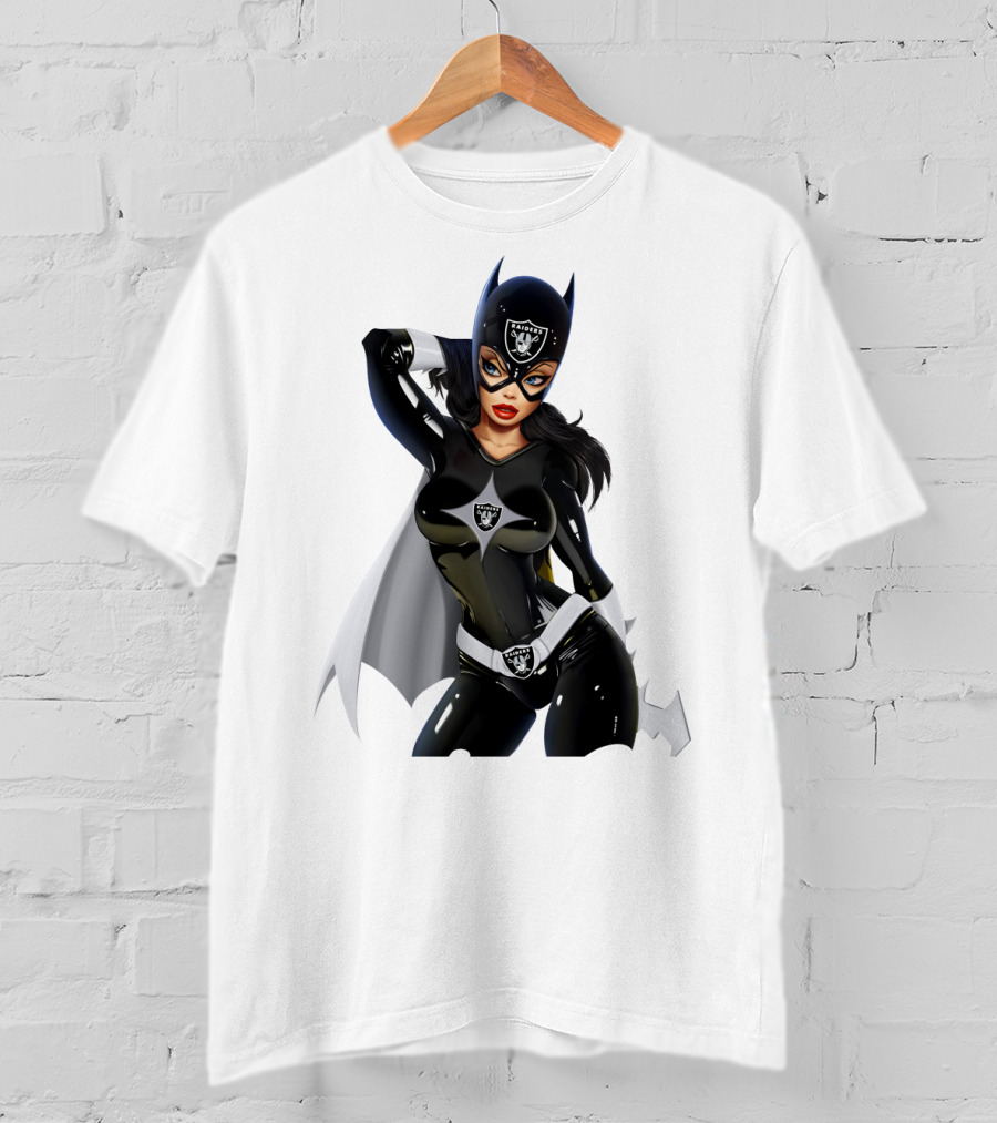 Raiders Girl Superhero Costume With Iconic Team Shield And Mask T-Shirt