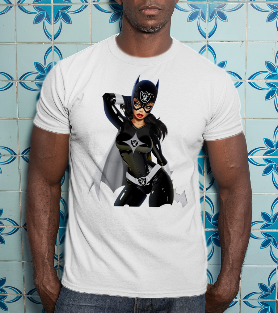 Raiders Girl Superhero Costume With Iconic Team Shield And Mask T-Shirt