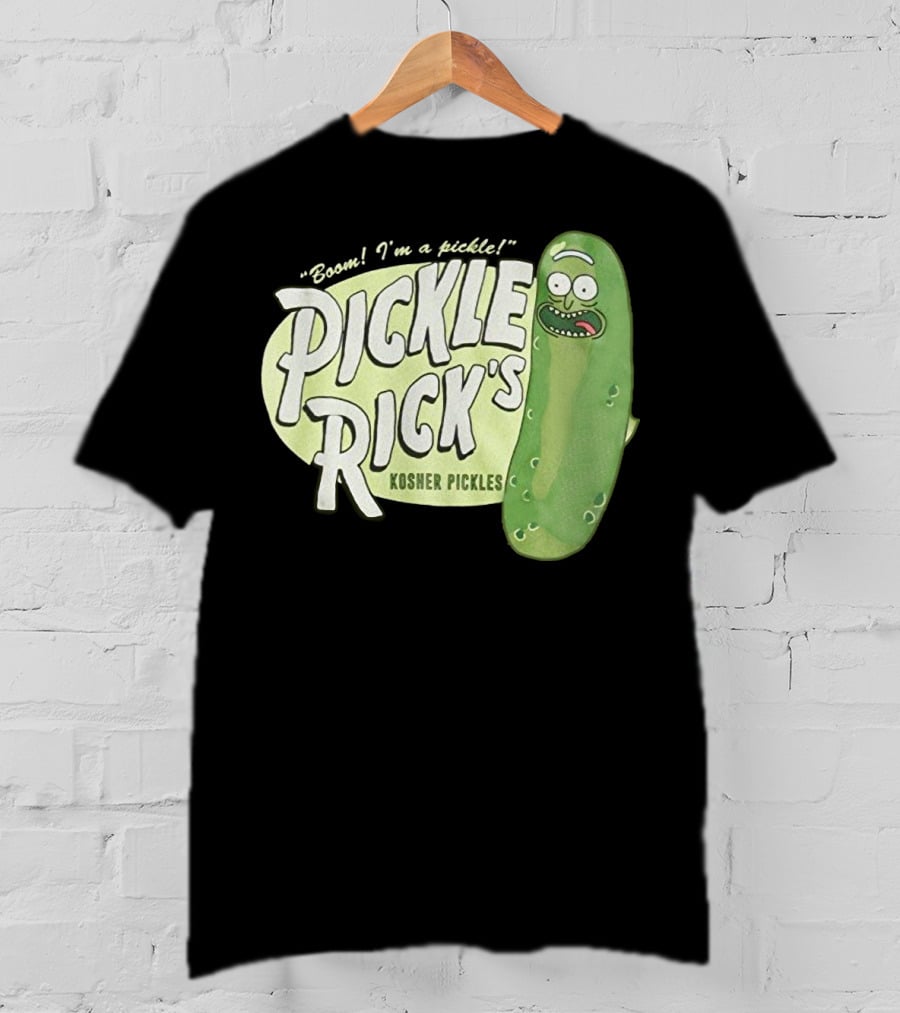 Rick And Morty Boom I'm A Pickle Pickle Rick's Kosher Pickles T-Shirt