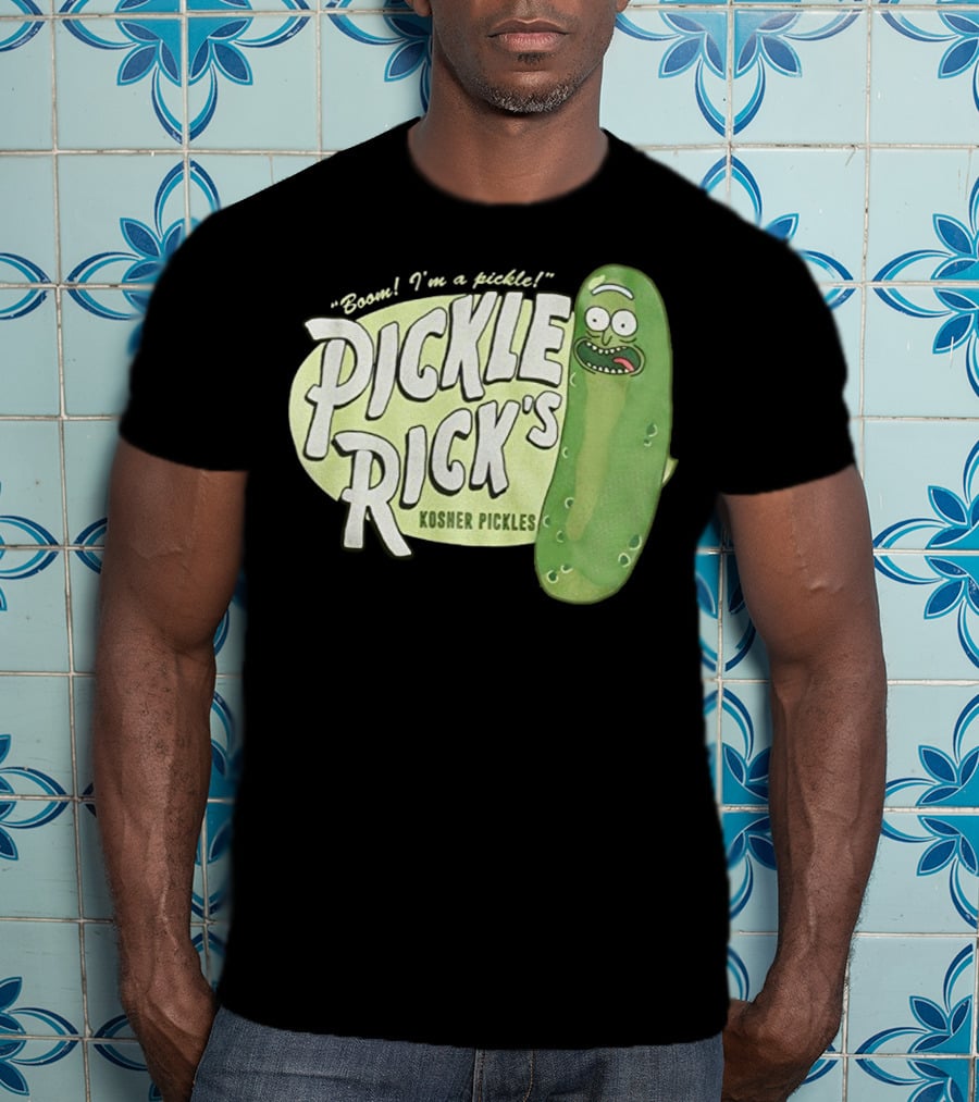 Rick And Morty Boom I'm A Pickle Pickle Rick's Kosher Pickles T-Shirt