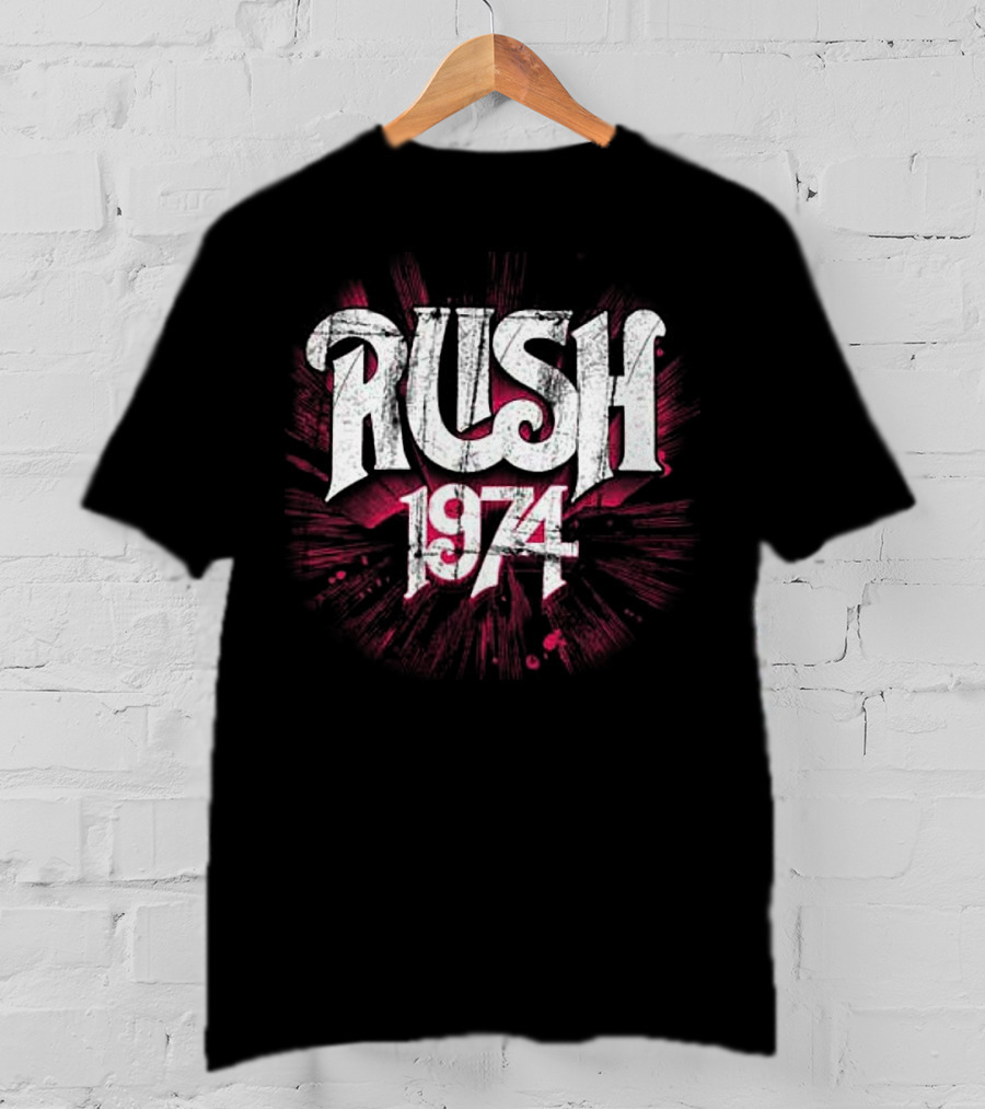 Rush 1974 Splatter Logo Art T-Shirt