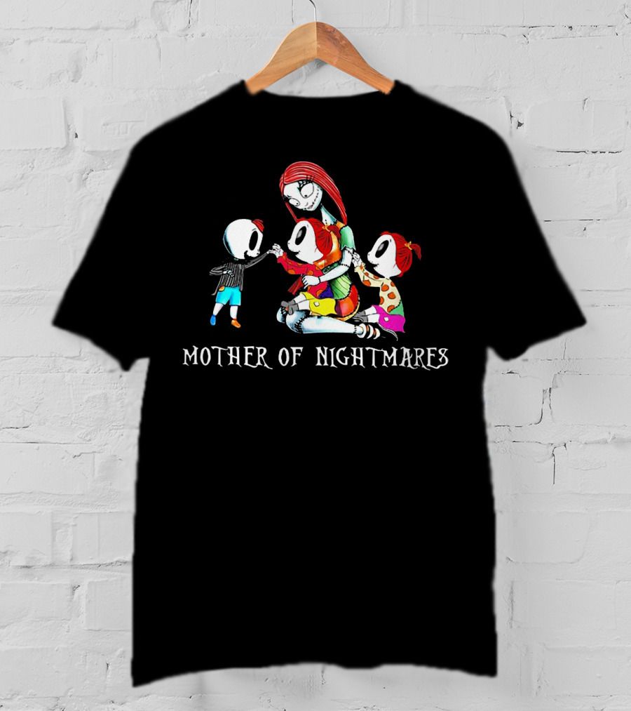 Mother Of Nightmares Sally With Skeleton Children T-Shirt